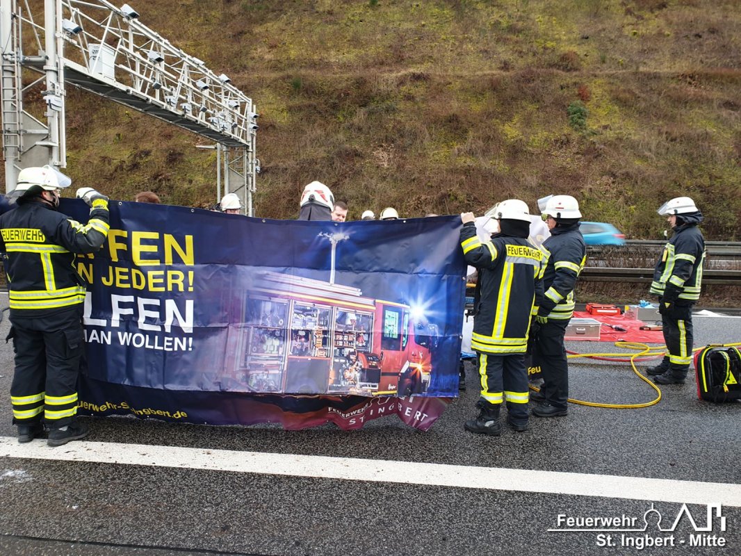 VU mit Person, BAB 6 FR MA -> SB