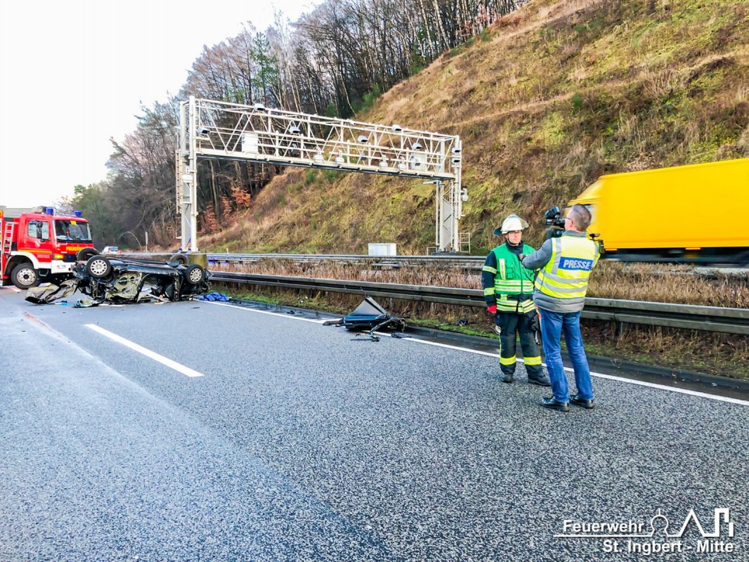 VU mit Person, BAB 6 FR MA -> SB