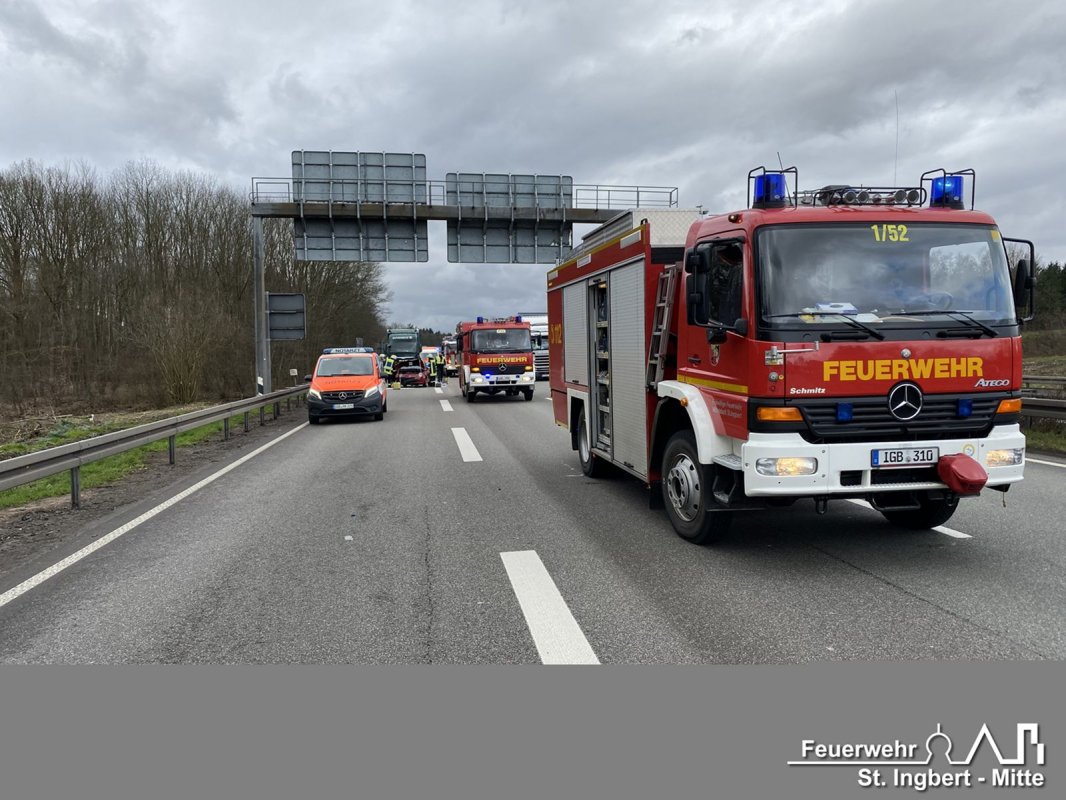 VU mit Person, BAB 6 FR SB -> MA