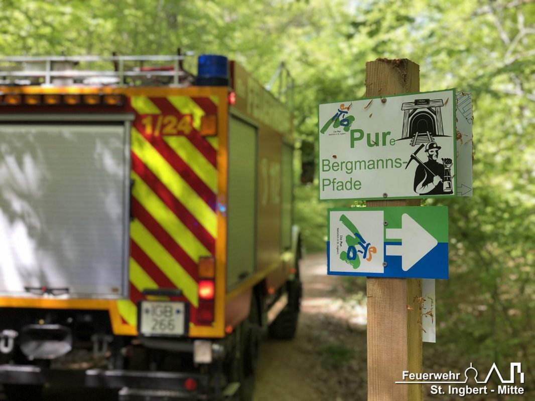 Brand Fläche, Waldgebiet "Sechs Eichen"