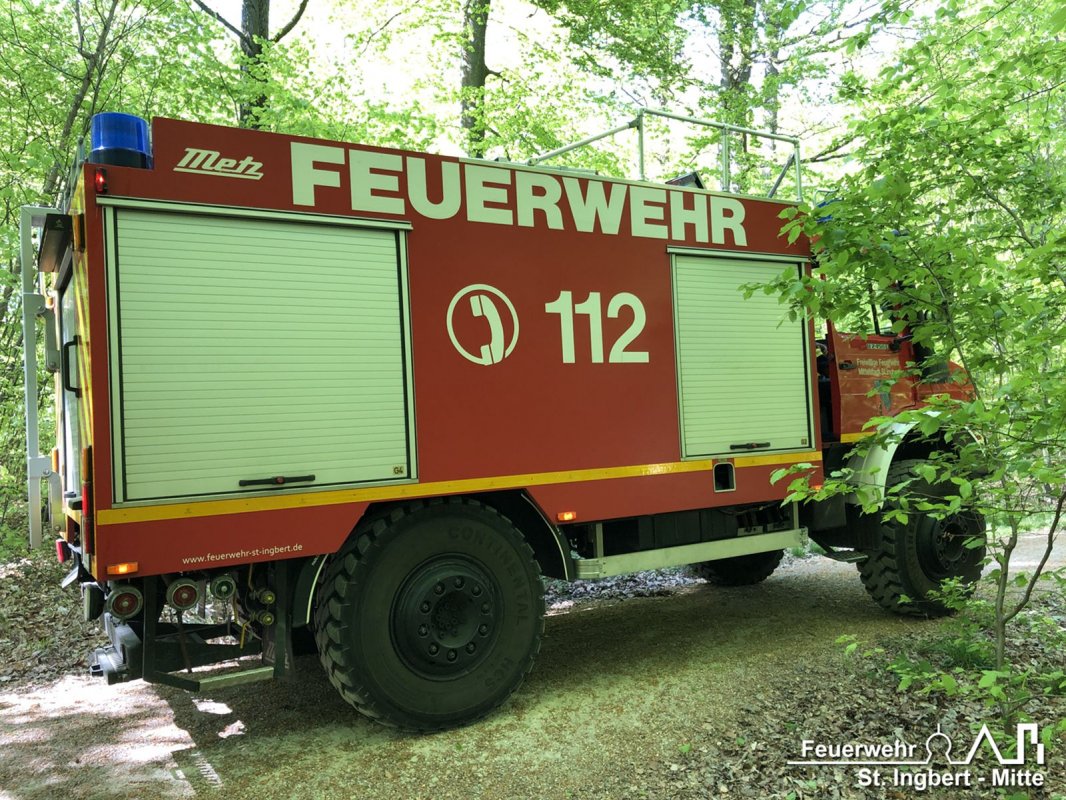 Brand Fläche, Waldgebiet "Sechs Eichen"