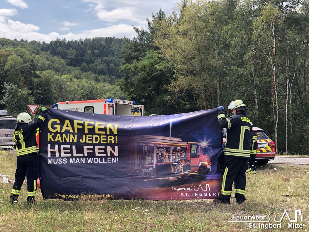 VU mit Person, AS IGB-Mitte BAB 6 FR MA -> SB