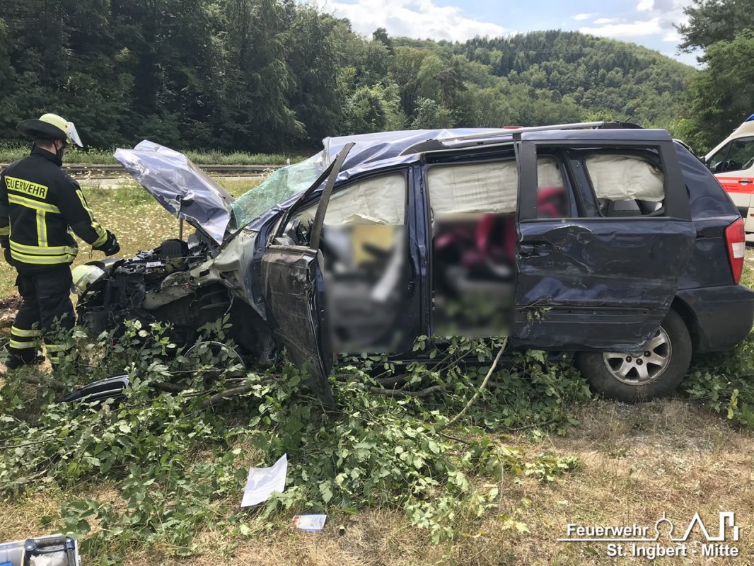 VU mit Person, AS IGB-Mitte BAB 6 FR MA -> SB