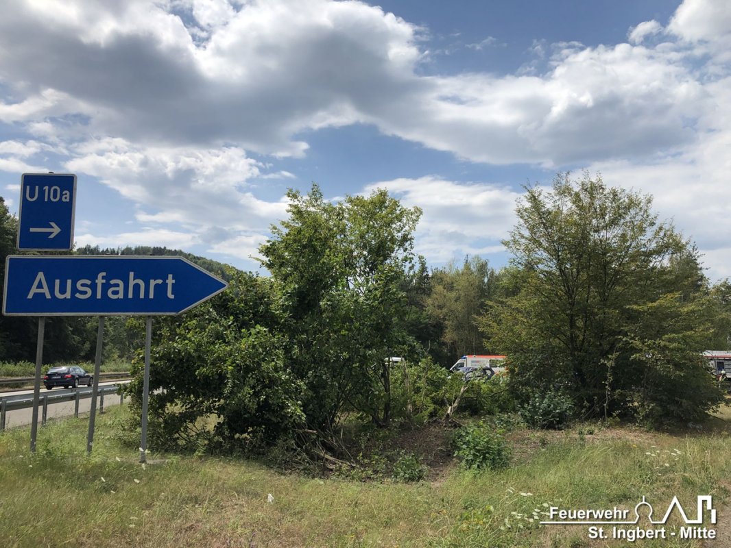 VU mit Person, AS IGB-Mitte BAB 6 FR MA -> SB