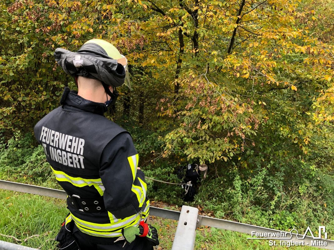 Auslaufende Betriebsstoffe nach VU, BAB 6