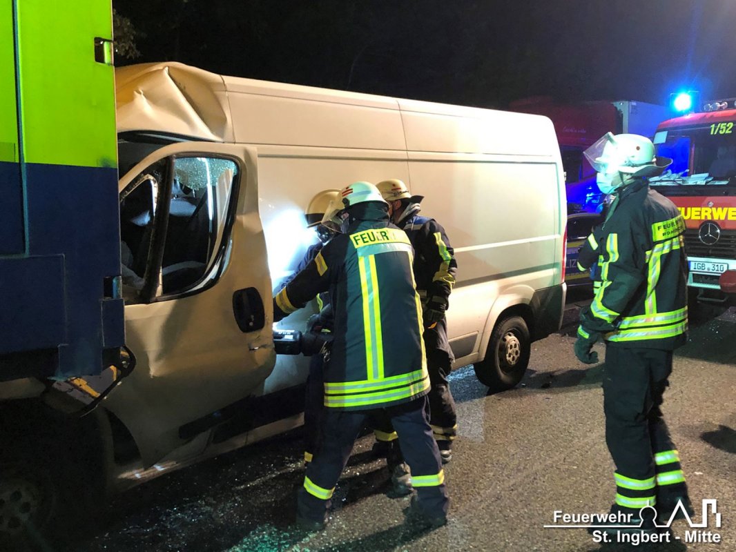 VU mit Person, BAB 6 FR MA -> SB