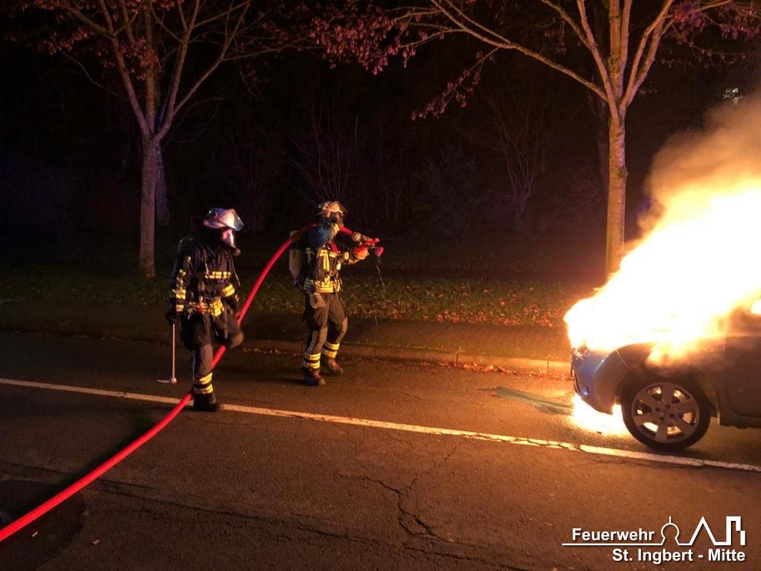 Brand PKW, Albert-Weisgerber-Allee