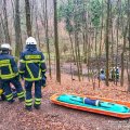 Unterstützung Rettungsdienst, Waldgebiet Gehnbach