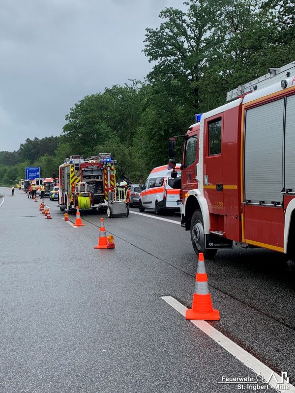 VU mit Person groß, BAB 6 FR SB -> MA