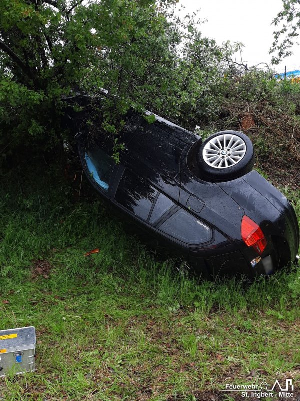 VU mit Person groß, BAB 6 FR SB -> MA