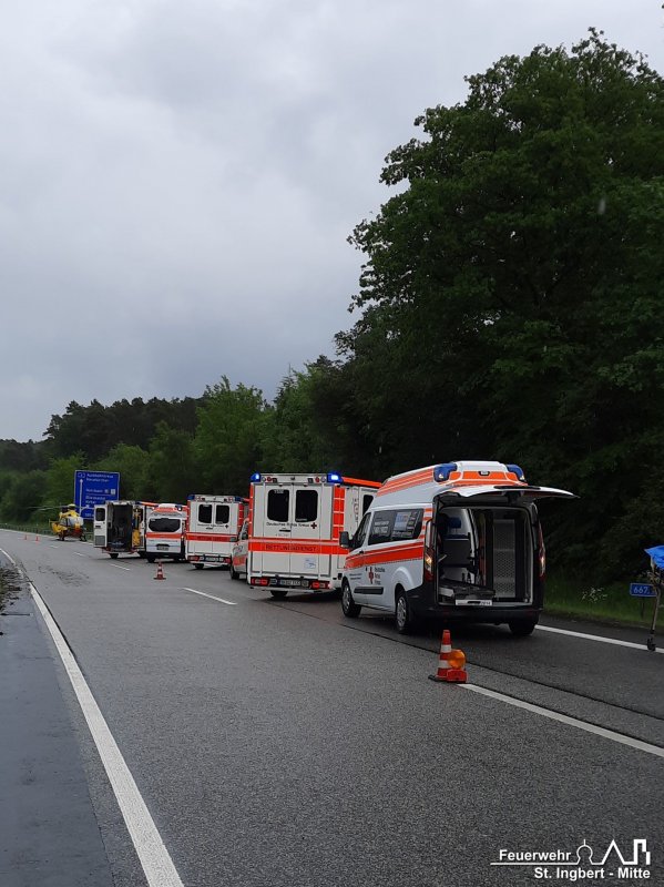 VU mit Person groß, BAB 6 FR SB -> MA