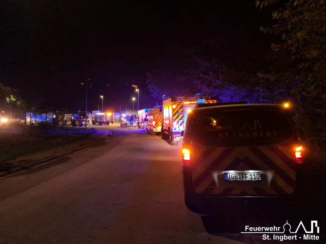 Alarm über BMA, Gewerbepark (Spiesen)