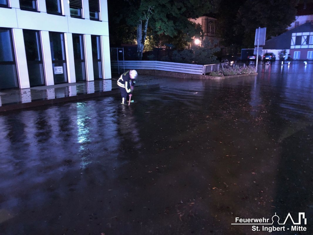 Unwetterlage, Stadtgebiet St. Ingbert