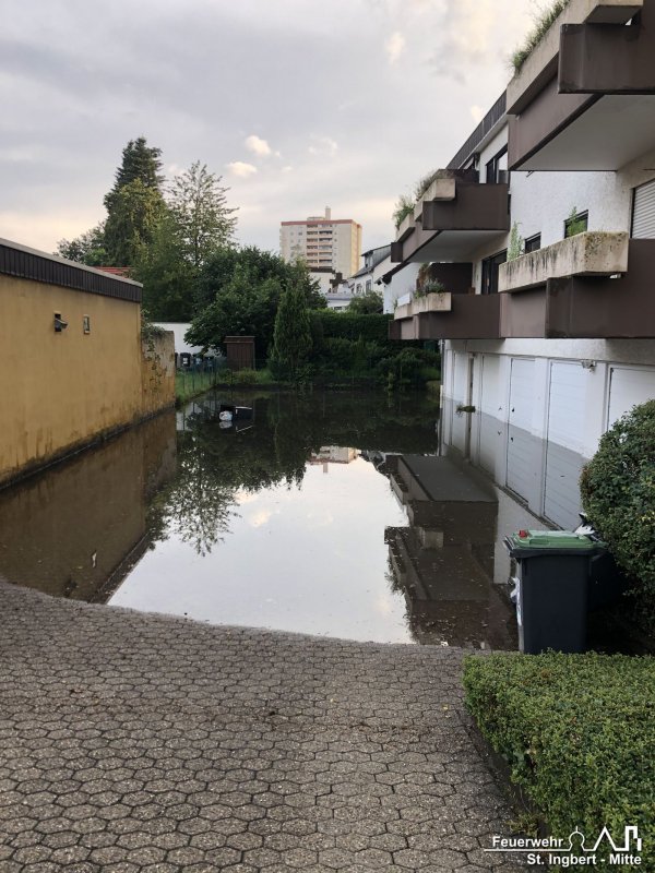 Unwetterlage, Stadtgebiet St. Ingbert