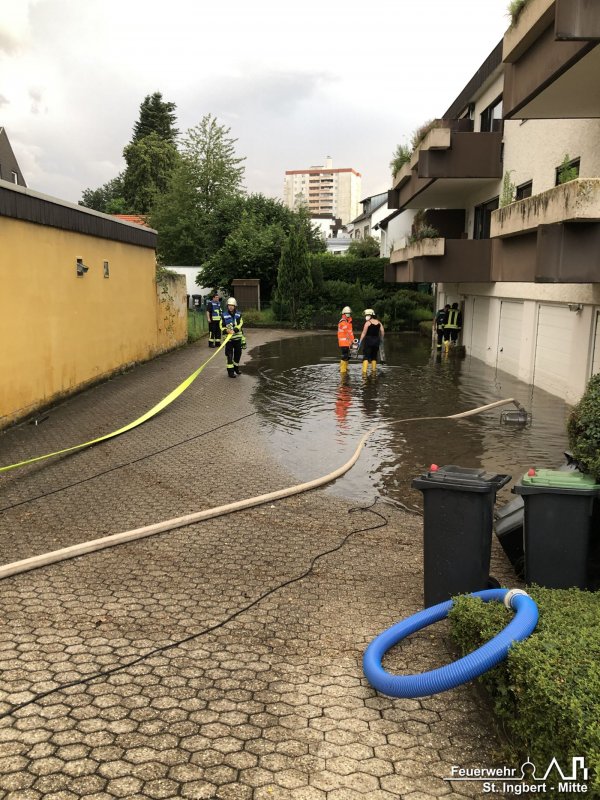 Unwetterlage, Stadtgebiet St. Ingbert