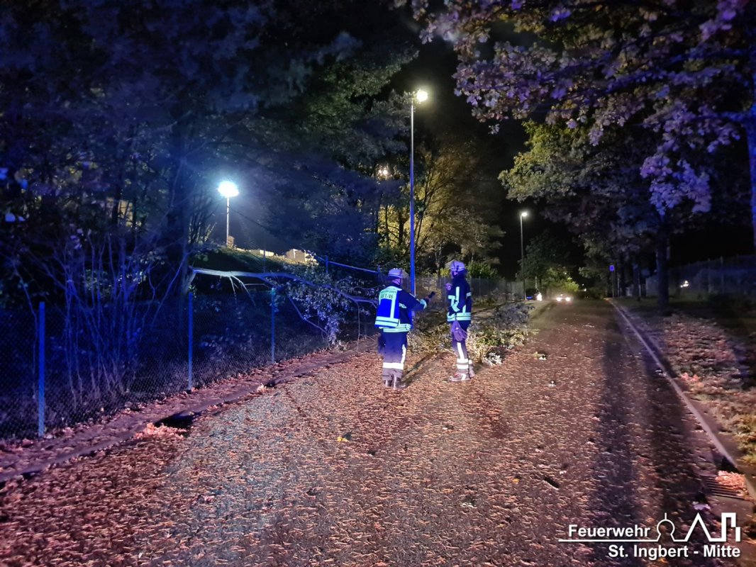 Unwetterlage, Stadtgebiet St. Ingbert