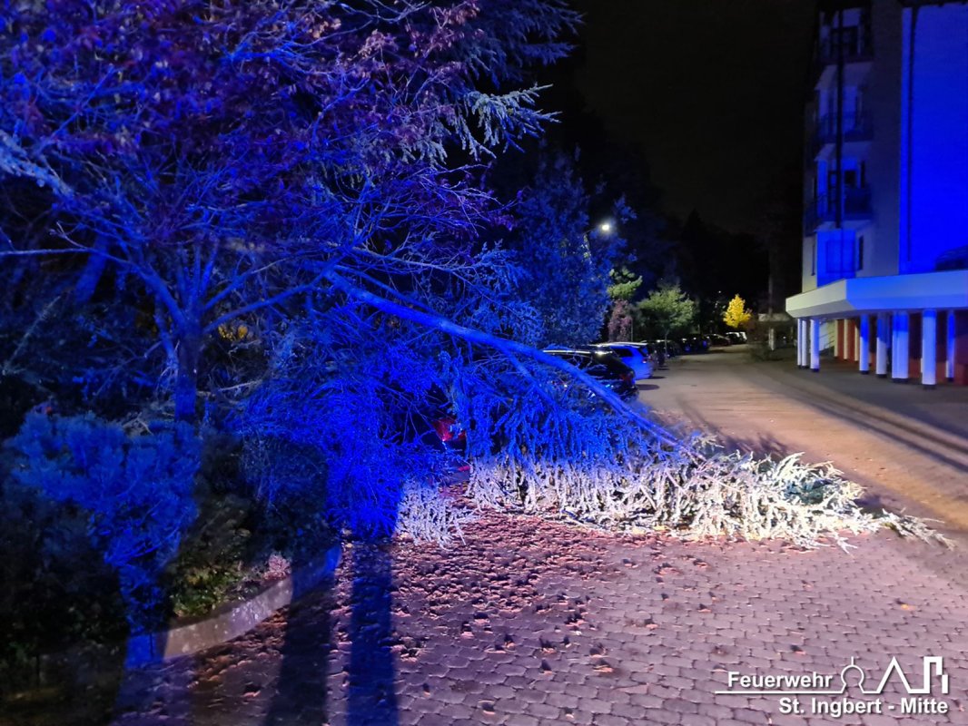 Unwetterlage, Stadtgebiet St. Ingbert