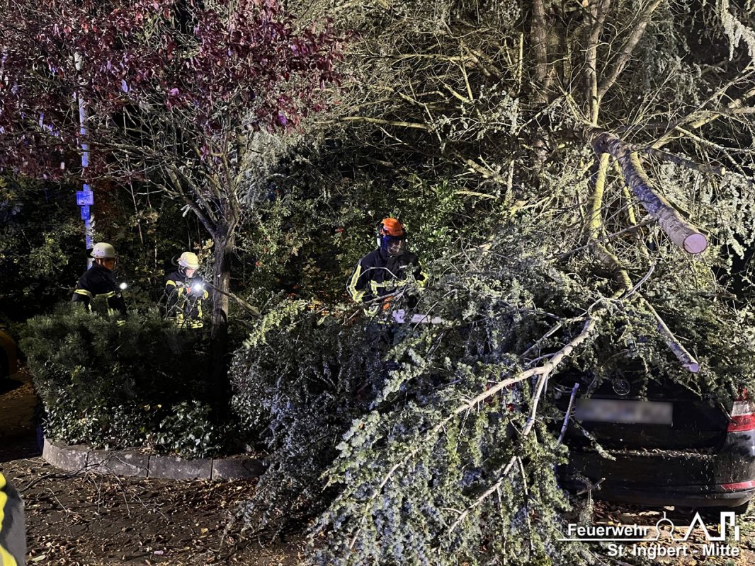 Unwetterlage, Stadtgebiet St. Ingbert