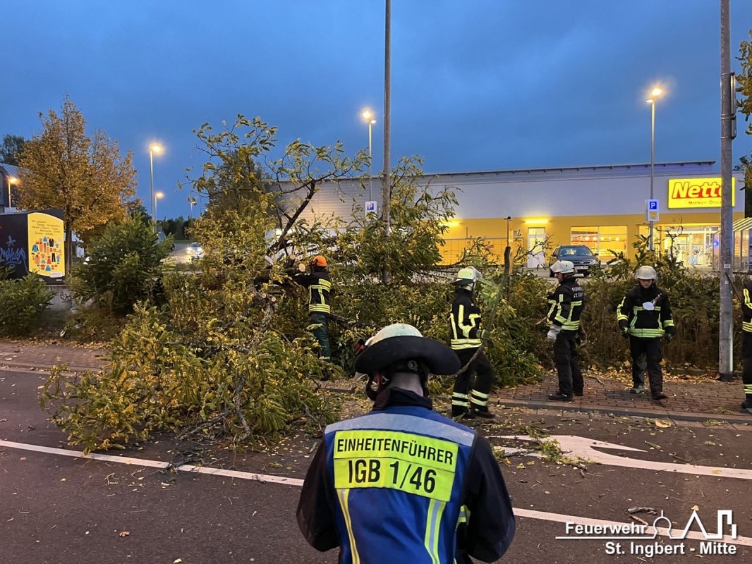 Unwetterlage, Stadtgebiet St. Ingbert