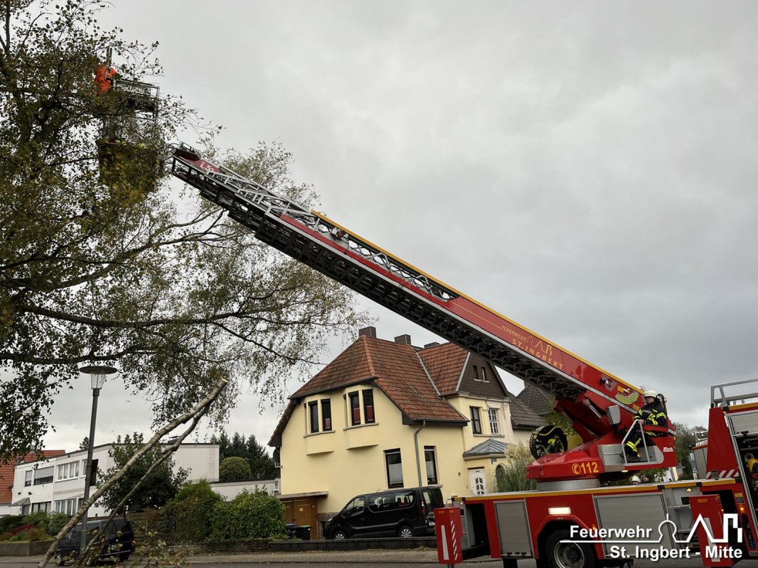 Unwetterlage, Stadtgebiet St. Ingbert