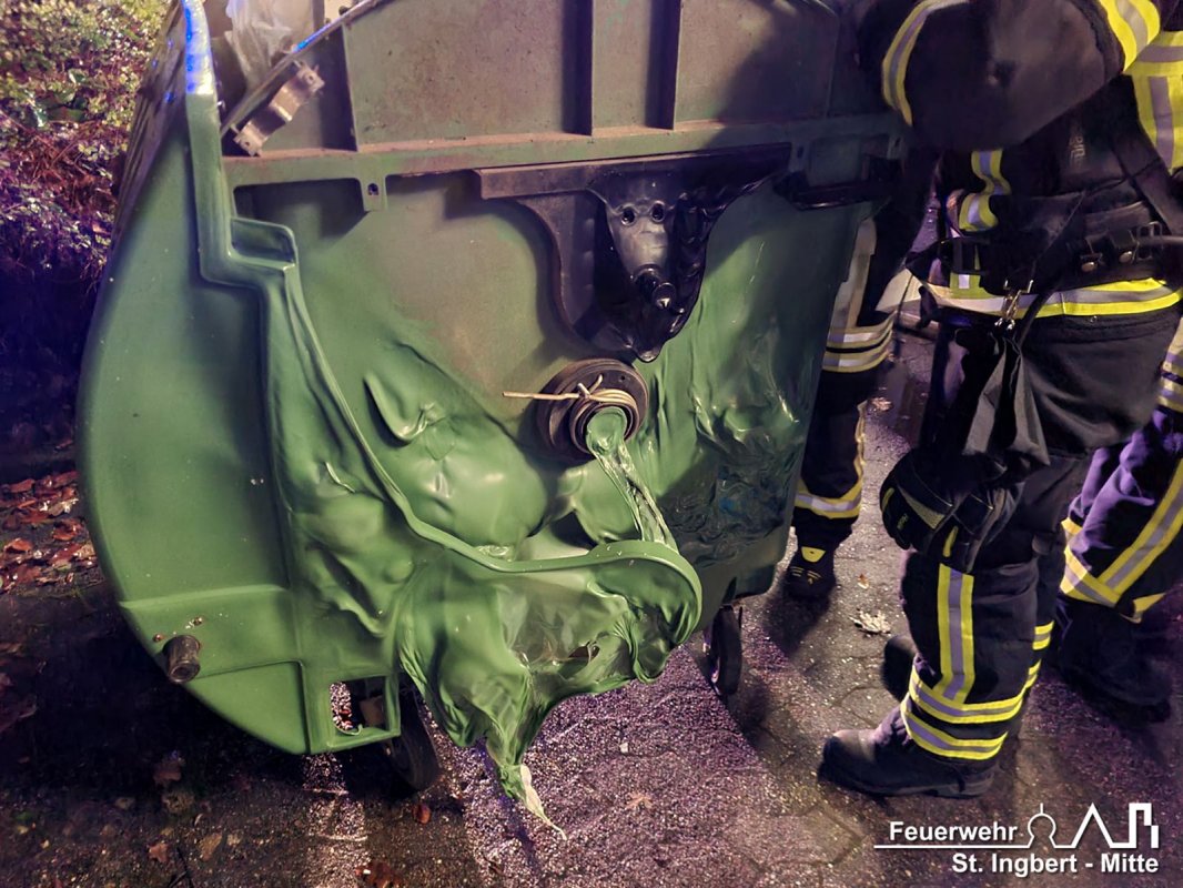 Brand Container, Am Grubenstollen