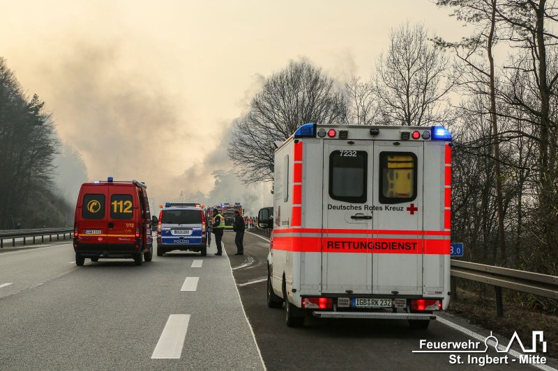 LKW-Brand BAB6 Kahlenberg
