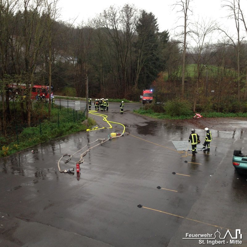 Alarmübung VU mit Person, Rentrischer Weg