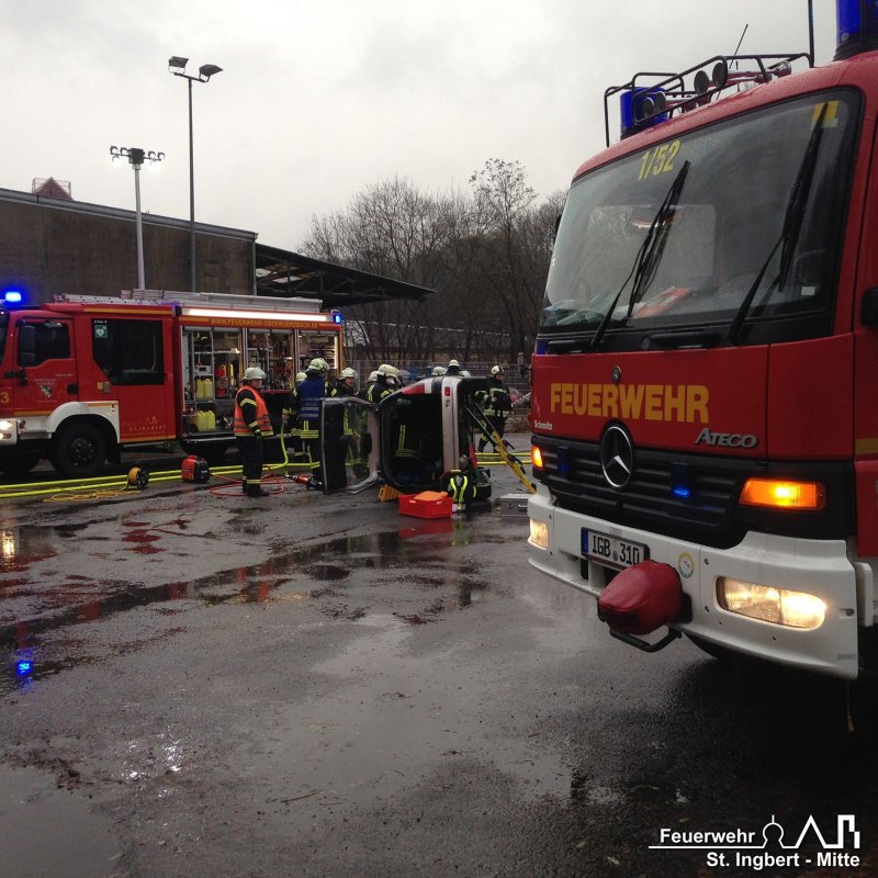Alarmübung VU mit Person, Rentrischer Weg