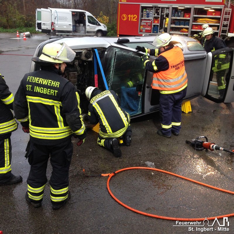 Alarmübung VU mit Person, Rentrischer Weg