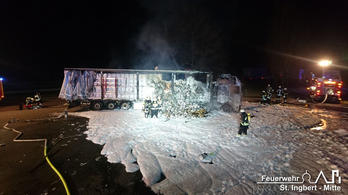 Brand LKW, Rastplatz Kahlenberg