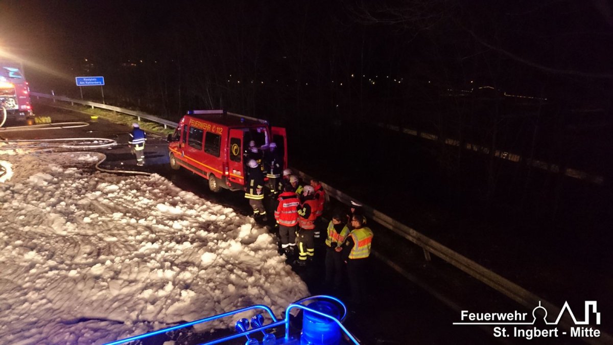 Brand LKW, Rastplatz Kahlenberg