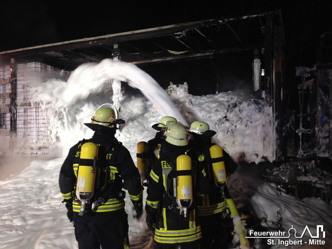 Brand LKW, Rastplatz Kahlenberg