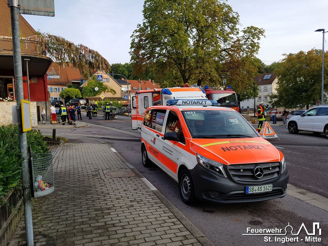 Unterstützung Rettungsdienst, St. Ingberter Straße (Heckendalheim