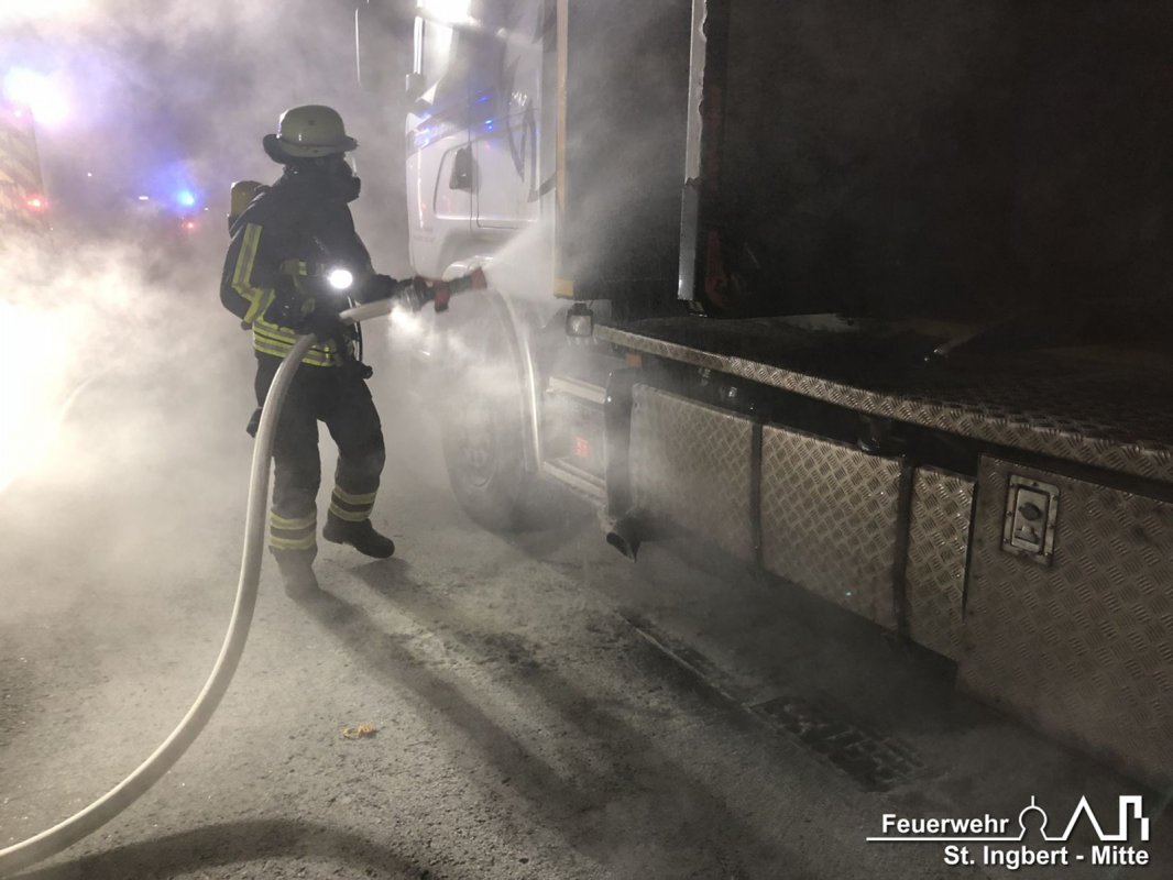 Brand LKW, Otto-Kaiser-Straße