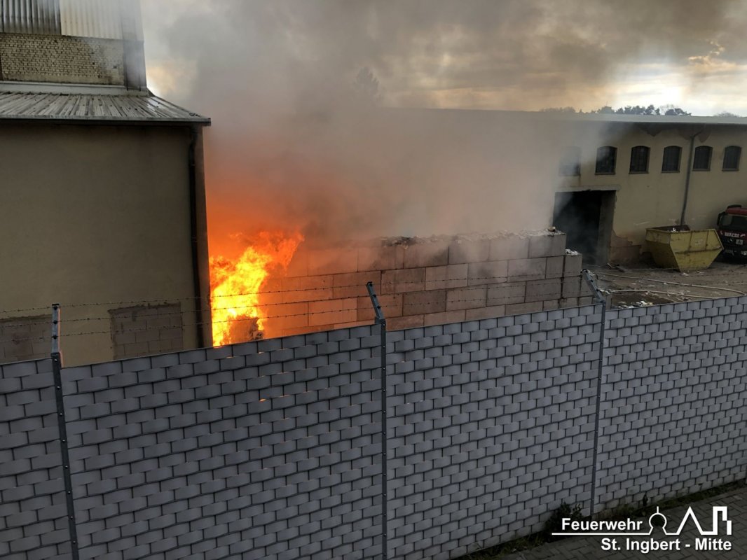 Brand Lagerhalle, Kahlenbergstraße (Rohrbach)