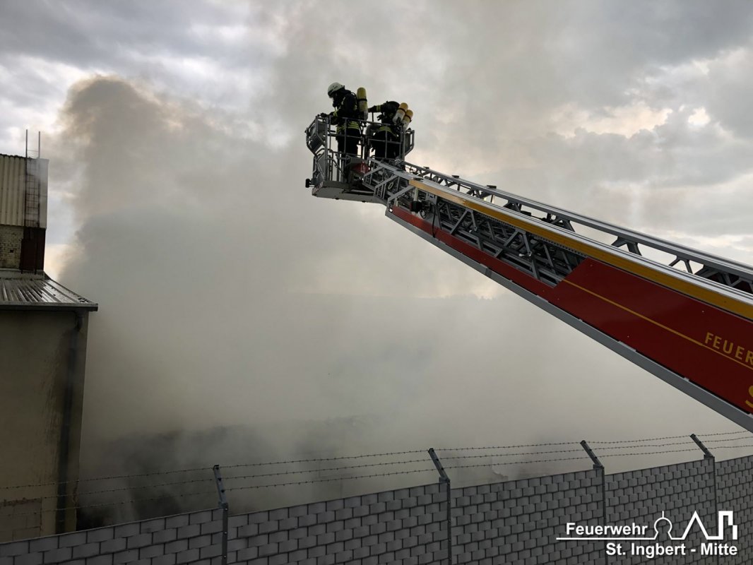 Brand Lagerhalle, Kahlenbergstraße (Rohrbach)