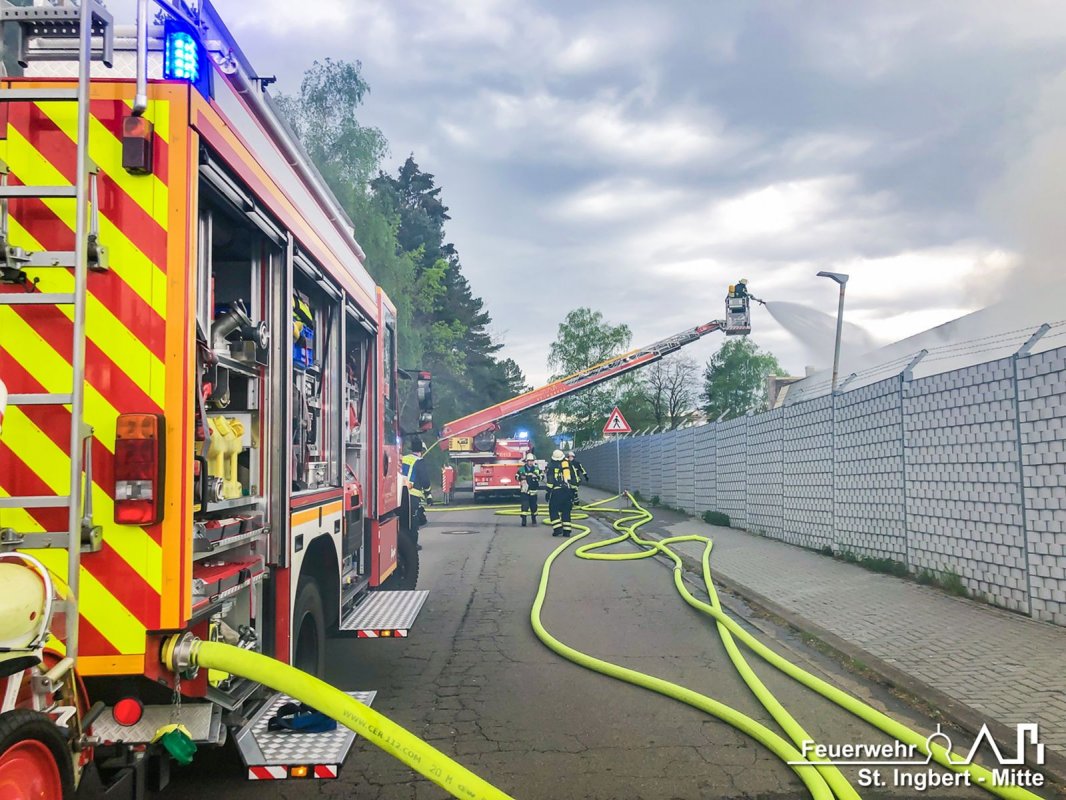Brand Lagerhalle, Kahlenbergstraße (Rohrbach)