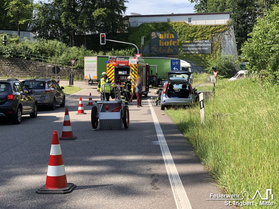 Brand PKW, BAB 6 FR SB - MA