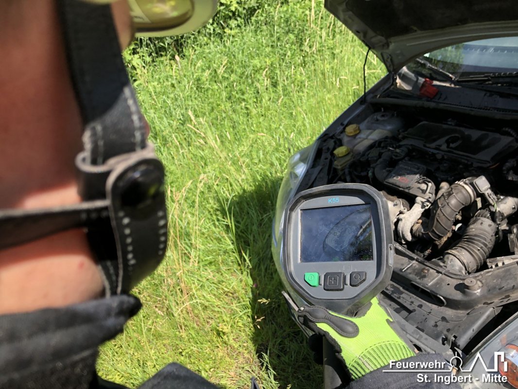 Brand PKW, BAB 6 FR SB - MA