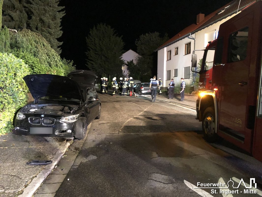 VU mit Person, Hochstraße (Rohrbach)