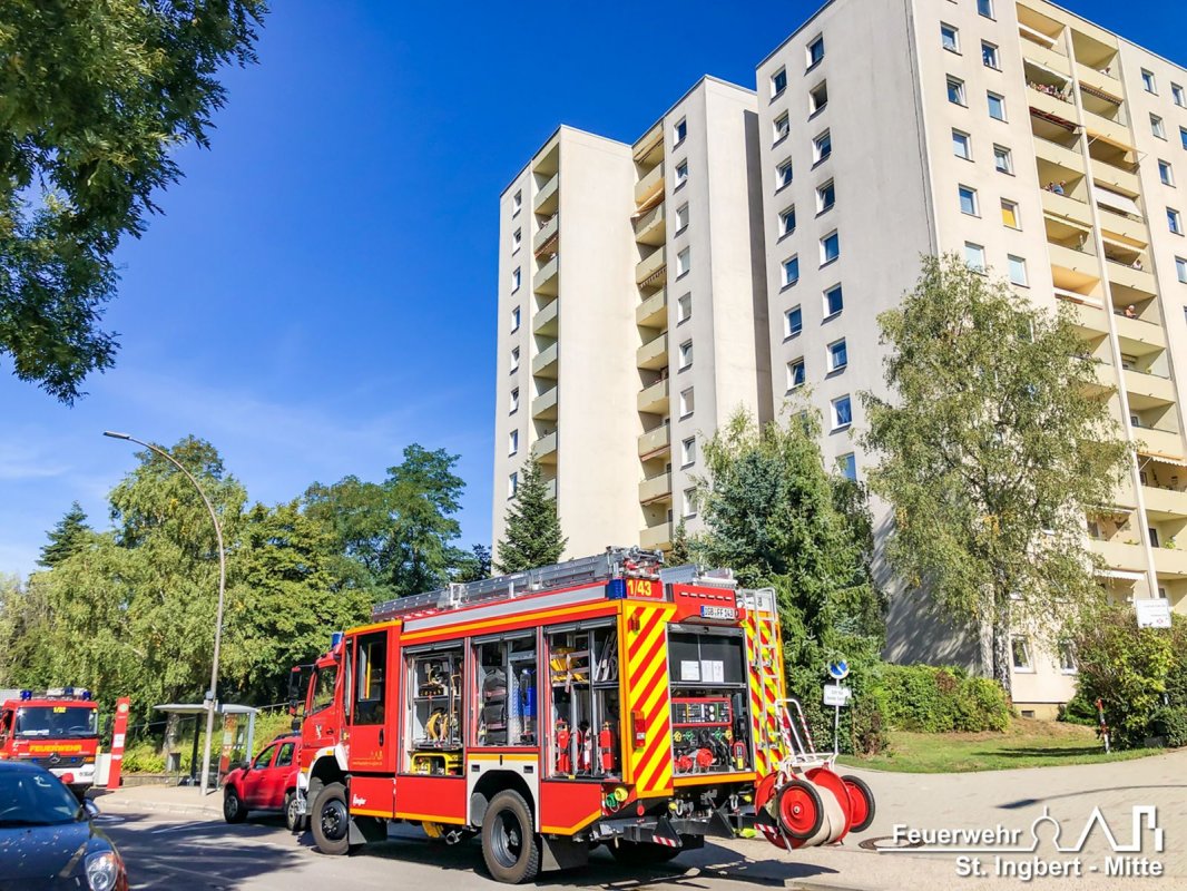 Alarm über Rauchmelder, Albert-Weisgerber-Allee
